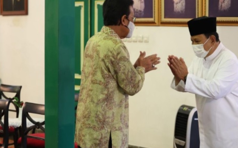 Ketua Umum Partai Gerindra Prabowo Subianto bersilaturahmi ke Sri Sultan Hamengku Buwono X, Kraton Jogja, DIY. JIBI - Bisnis/Nancy Junita @prabowo