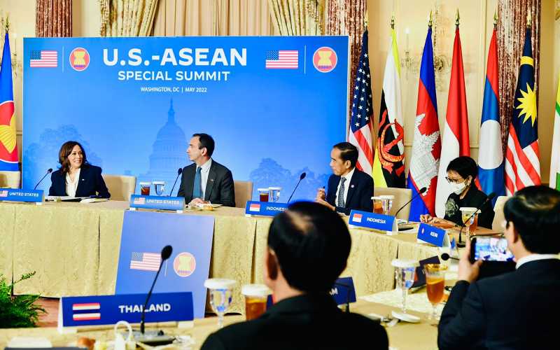 Jokowi hadir dalam kegiatan Asean-AS Special Summit, Washington DC  -  Sekretariat Presiden