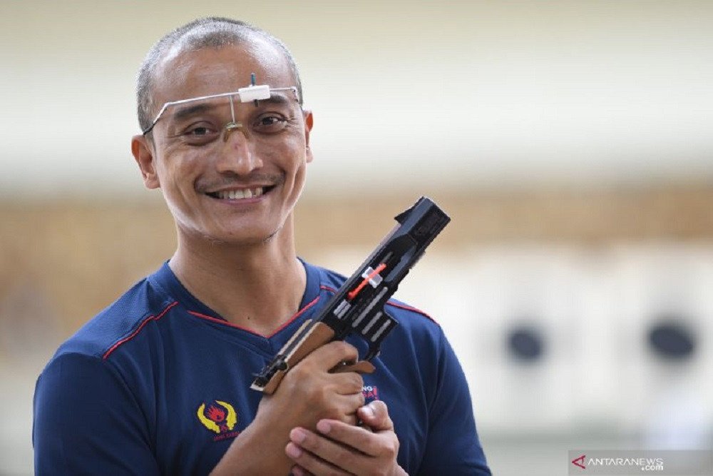 Atlet menembak Indonesia di Sea Games 2021, Anang Yulianto  -  Antara