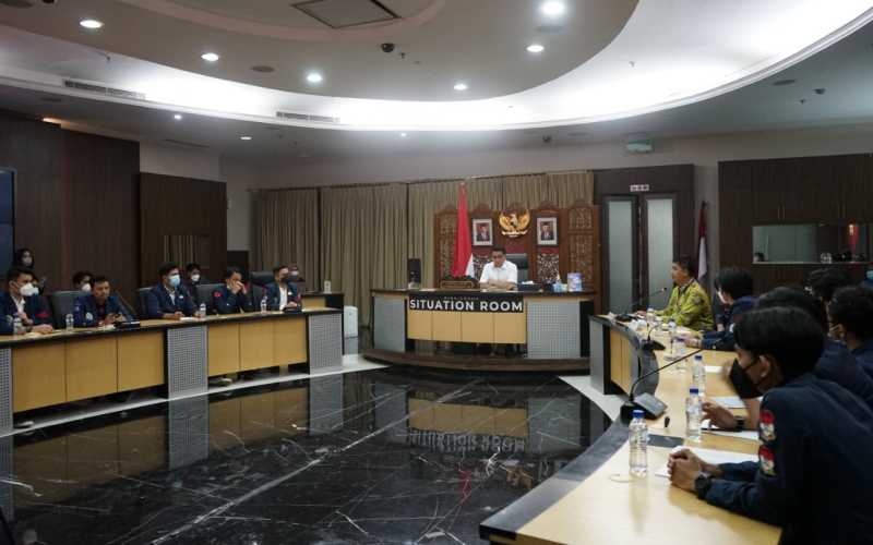 Kepala Staf Kepresidenan RI Moeldoko menemui perwakilan dari enam kampus Trisakti, di gedung Bina Graha Jakarta, Rabu (18/5)  -  ksp.go.id