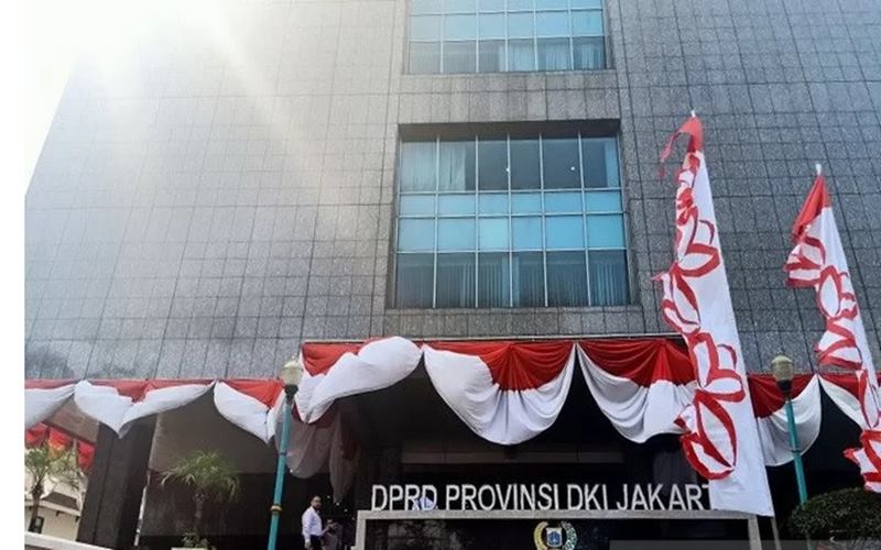 Gedung DPRD DKI Jakarta di Jalan Kebon Sirih, Gambir, Jakarta Pusat. - Antara