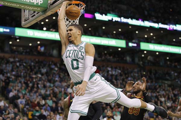 Forward Boston Celtics Jayson Tatum - Reuters