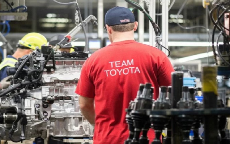 Pabrik Toyota. - Antara/Reuters