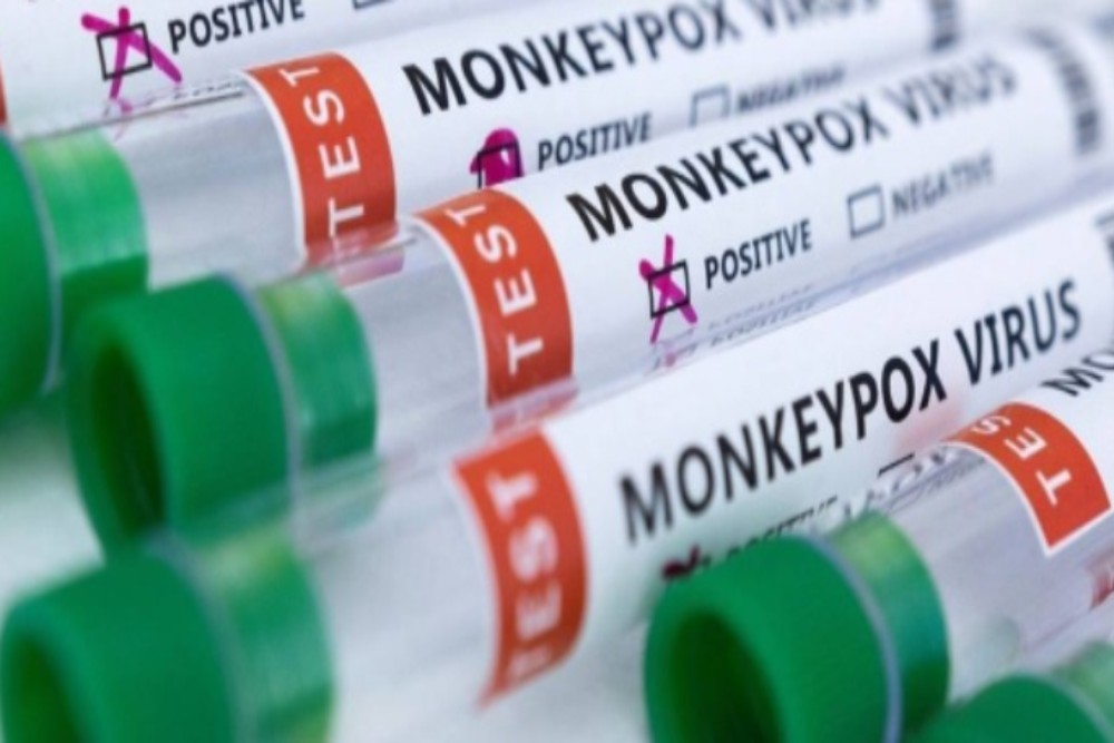 Ilustrasi vaksin cacar monyet (monkeypox). - Istimewa