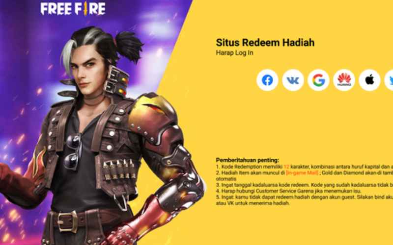 Kode Redeem FF 9 Juni 2022, Berhadiah Skin Spesial!