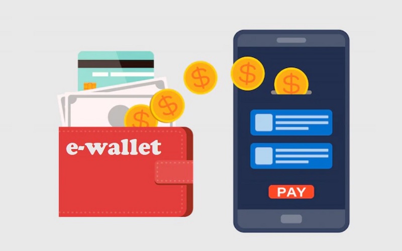 Ilustrasi dompet digital atau e-wallet - Freepik
