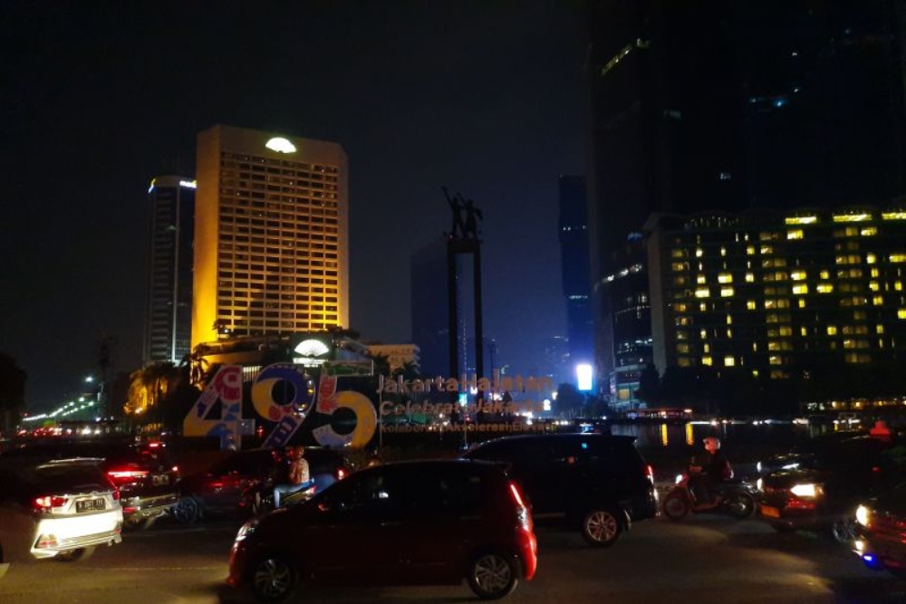 Pemadaman Lampu Sejam di Jakarta Turunkan Emisi Karbon 110, 61 Ton 