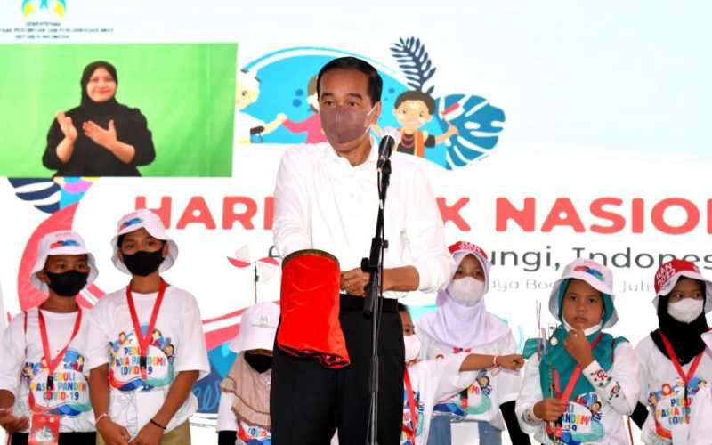 Pesan Jokowi di Hari Anak Nasional 2022: Rajin Belajar dan Jaga Kesehatan