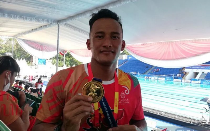 Hasil Asean Para Games 2022, Rino Saputra Kaget Bisa Sabet Emas Para-renang