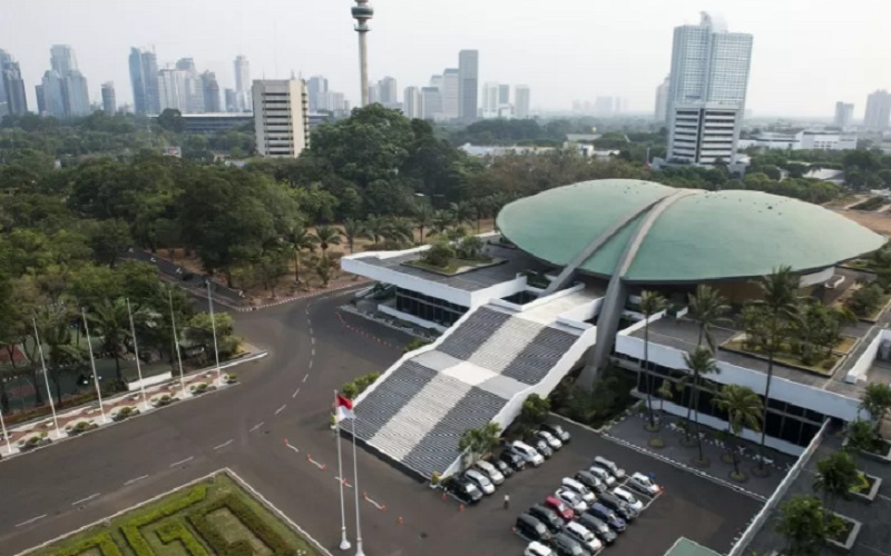 Gedung Nusantara di dalam Kompleks Parlemen, Senayan, Jakarta, Senin (2/11/2015). - Antara