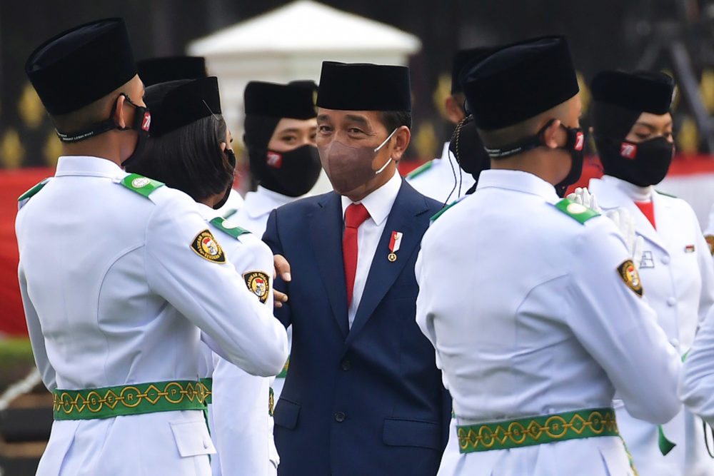 Presiden Joko Widodo Kukuhkan 68 Anggota Paskibraka 2022