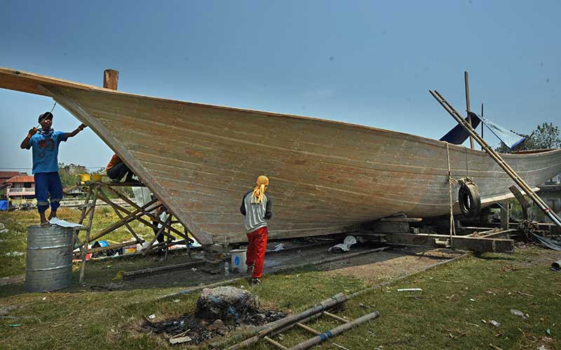 Produksi Perahu Tradisional di Banten Masih Diminati 