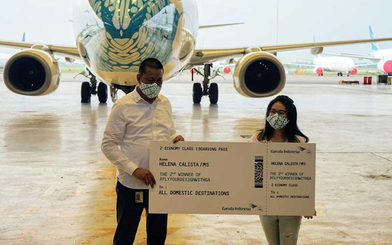 Garuda Indonesia Luncurkan Mask Livery Terbaru Bermotif 