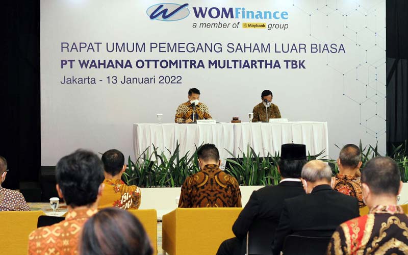 Suasana Rapat Umum Pemegang Saham Luar Biasa PT Wahana Ottomitra Multiartha Tbk. di Jakarta, Kamis (13/1/2022). Adapun pembahasan agenda dalam RUPSLB adalah perubahan susunan pengurus Perseroan. Bisnis