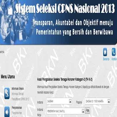 Daftar Kelulusan Cpns K2 Pemerintah Kabupaten Mamuju Sulawesi Barat Kabar24 Bisnis Com