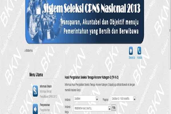 Daftar Kelulusan Cpns K2 Pemerintah Kabupaten Mamuju Sulawesi Barat Kabar24 Bisnis Com