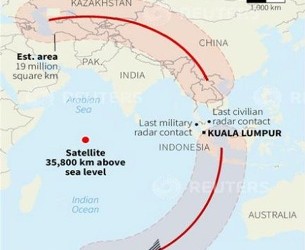 Radar Pesawat P-8 Temukan Sinyal  Objek  Besar di Samudra Hindia