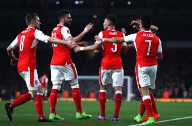 Menang Mudah, Arsenal ke Semifinal Piala FA