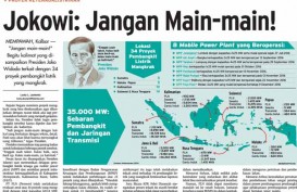 Bisnis Indonesia 20 Maret, Seksi Utama: Presiden Ingatkan Proyek Listrik