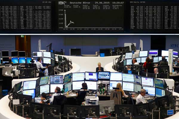 Bursa Eropa melemah.  - .Reuters
