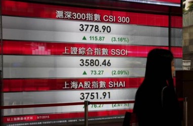 Data Ekonomi Lesu, Shanghai Composite Melemah 0,38%