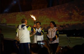 Menko Puan Dampingi Wapres Jusuf Kalla Saksikan Dimulainya Torch Relay Asian Games 2018