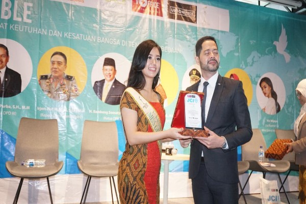 JCI Gandeng Miss Grand Indonesia Serukan Perdamaian