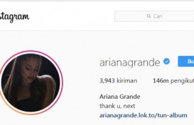 Ariana Grande Geser Posisi Selena Gomez Jadi Ratu Instagram