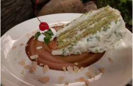 Cendol Cake, Dessert Unik dengan Dasar Olahan Green Tea Plus Santan