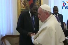 Cium Kaki Para Pemimpin Sudan Selatan, Paus Fransiskus…