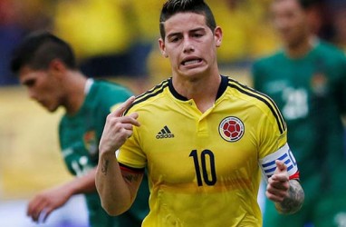 Cedera, James Rodriguez Tetap Masuk Timnas Kolombia ke Copa America