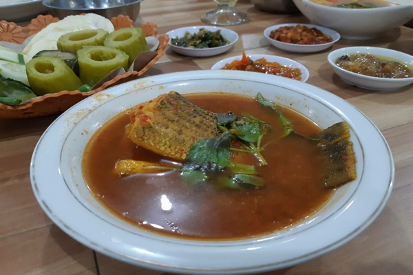 Pindang ikan Palembang, salah satu kuliner Palembang yang terkenal selain pempek. - Bisnis/Tim Jelajah Infrastruktur Sumatra 2019