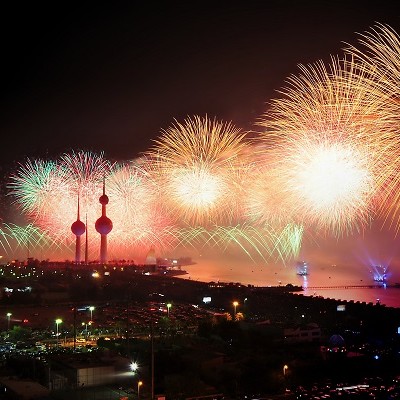 Di kembang api dunia terbesar Uni Emirat