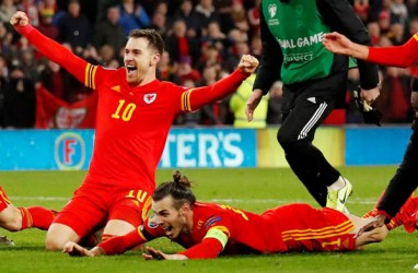 Dua Gol Aaron Ramsey Bawa Wales Lolos ke Putaran Final Euro 2020