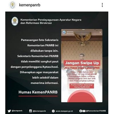 Cek Fakta Kemenpanrb Kerja Sama Dengan Bimbel Cpns Kabar24 Bisnis Com