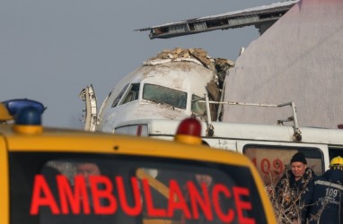 Pesawat Jatuh di Kazakhstan Tewaskan 12 Orang