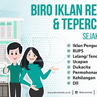 Doremindo Layani Pasang Iklan Pengumuman Di Berbagai Media