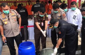 Polda Kepri Musnahkan 24 Kg Sabu dan Puluhan Ribu Butir Ekstasi