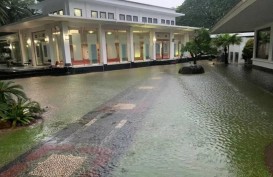 Penampakan Istana Kepresidenan Kebanjiran   