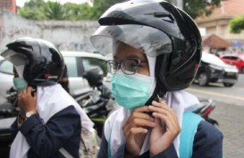 Polisi Razia Pengendara yang tidak Pakai Masker di Tasikmalaya