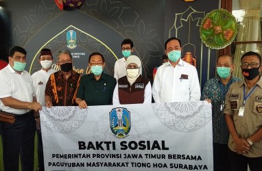 Paguyuban Masyarakat Tionghoa Surabaya Salurkan Bantuan Melalui Pemprov Jatim