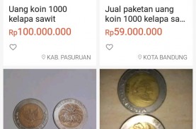 Sedang Viral, Uang Koin Rp1.000 Kelapa Sawit Dijual…