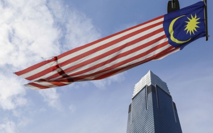 Bendera Malaysia di pusat bisnis Kuala Lumpur,/Bloomberg - Joshua Paul