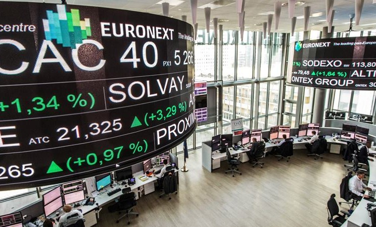Bursa Efek paris. - Christope Morin / Bloomberg