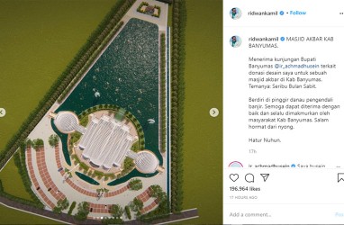 Keren, Masjid Seribu Bulan Sabit Purwokerto Rancangan Ridwan Kamil. Ini Penampakannya