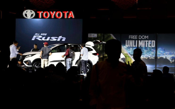 Peluncuran Toyota All New Rush di Jakarta, Kamis (23/11/2017). Dari 100 daftar merek global, Toyota parkir di peringkat ke-7.  - Bisnis.com/Nurul Hidayat