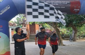 Denpasar Bali Menggelar Kegiatan Berlari Secara Virtual