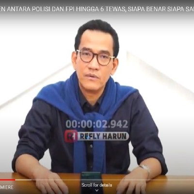 Refly Harun Ungkap Kejanggalan Di Balik Penembakan 6 Laskar Fpi Kabar24 Bisnis Com