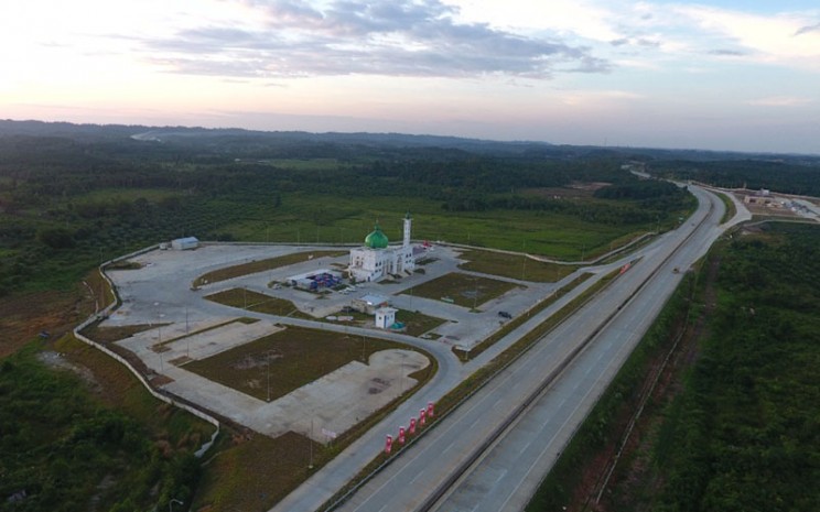 Rest area di Jalan Tol Balikpapan-Samarinda (Balsam) di Kalimantan Timur./Bisnis - Tim Jelajah Infrastruktur Kalimantan 2020