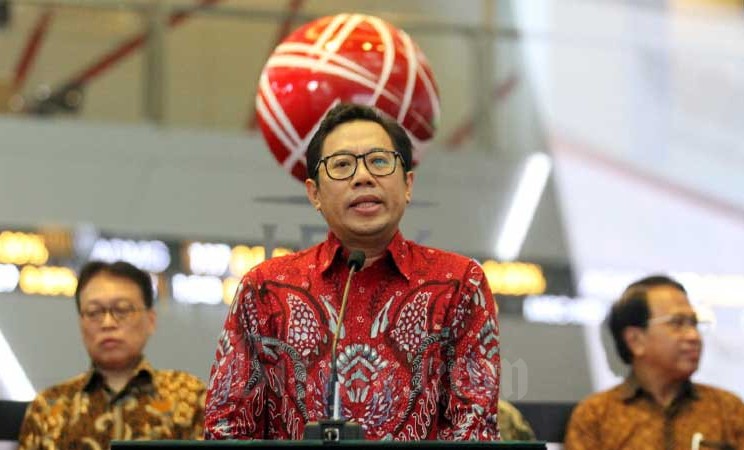 Direktur PT Bursa Efek Indonesia I Gede Wayan Yetna menyampaikan sambutan pada peluncuran Reksa Dana Indeks Premier ETF MSCI Indonesia Large Cap (XIML) di Jakarta,Rabu (4/3/2020). Bisnis - Dedi Gunawan